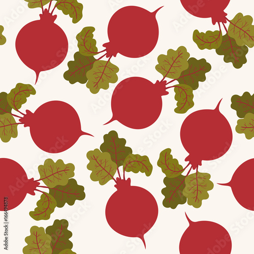 Seamless beetroot pattern