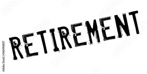 Retirement rubber stamp. Grunge design with dust scratches. Effects can be easily removed for a clean, crisp look. Color is easily changed.