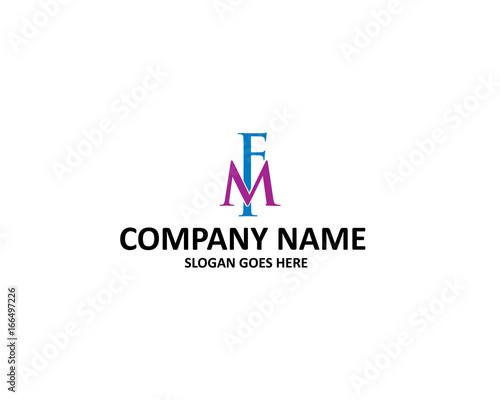 fm letter logo