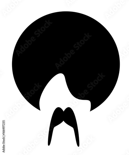 man with bushy mustache and hair