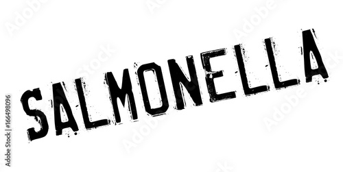 Salmonella rubber stamp. Grunge design with dust scratches. Effects can be easily removed for a clean, crisp look. Color is easily changed.