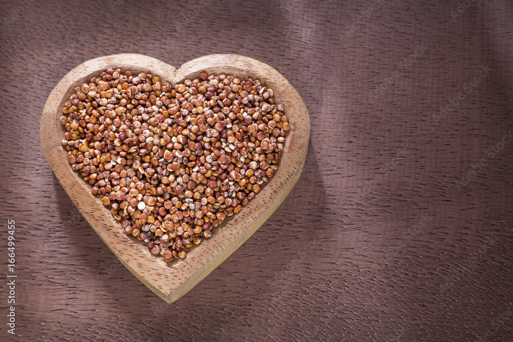 Seeds of red quinoa - Chenopodium quinoa Seeds of red quinoa - Chenopodium quinoa