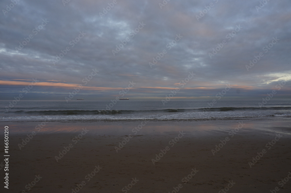 evening skies at the beach