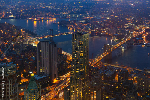 Wallpaper Mural New York Cityscape at Night Torontodigital.ca