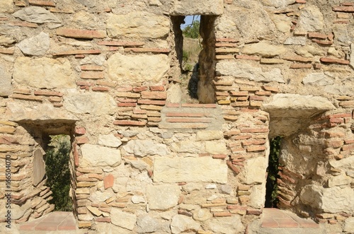 Apertures on wall in Gerona  Spain