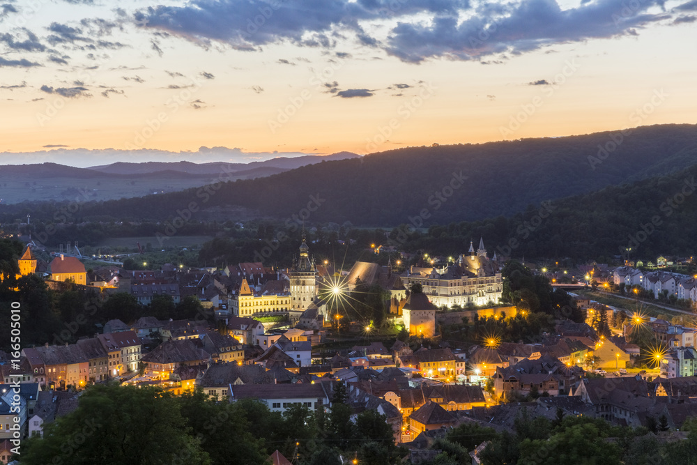 View of Sighisoara in Romania