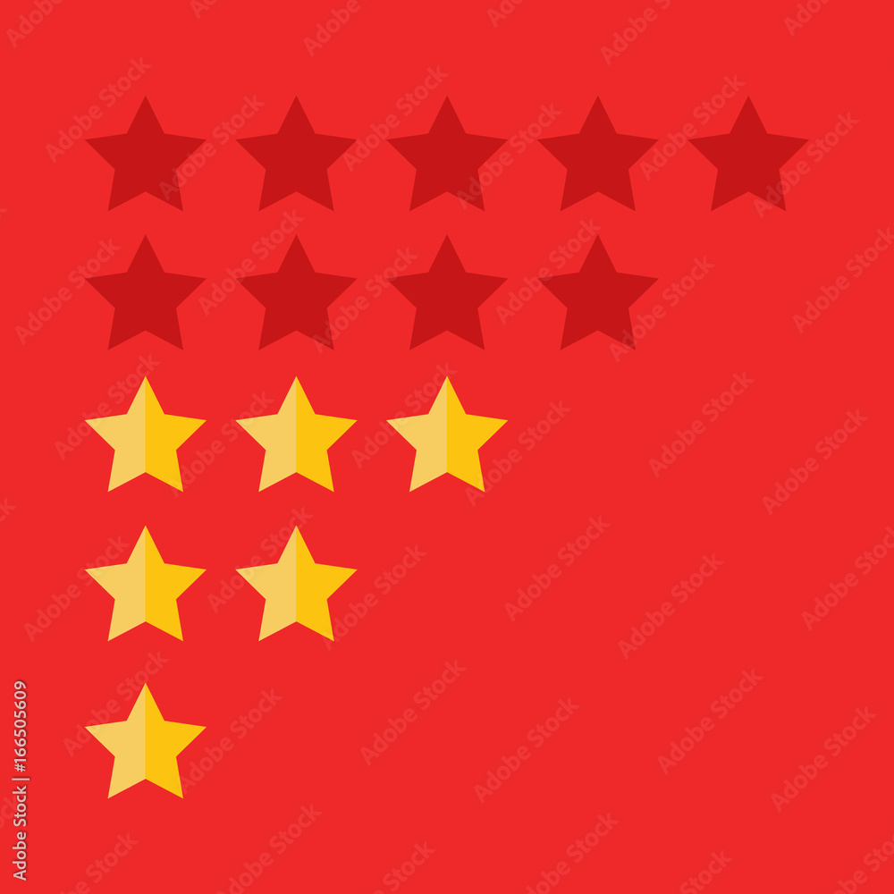 Customer review concept. Vector. Rating golden stars. Feedback, reputation and quality concept. Customer review concept. Vector. Rating golden stars. Feedback, reputation and quality concept.