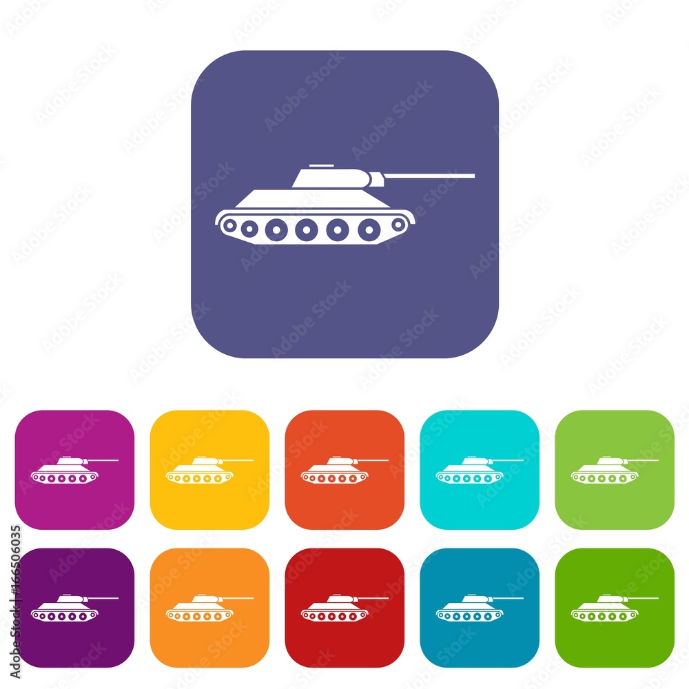 Tank icons set Tank icons set