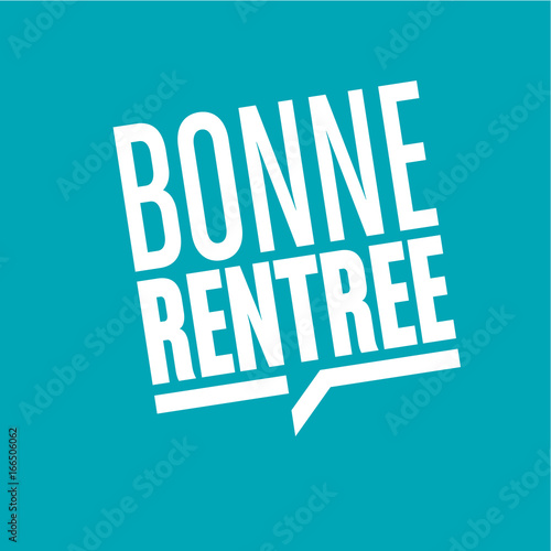 bonne rentrée