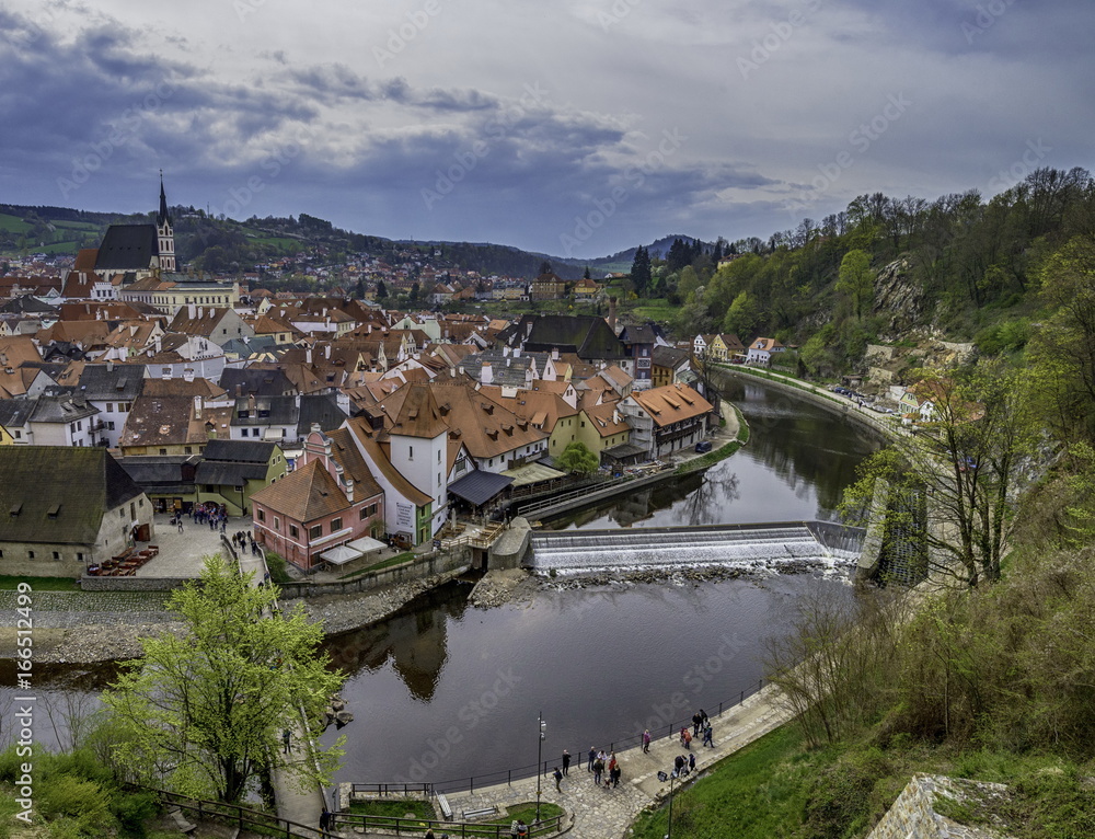 City of Cesky Krumlov in Czech Republic