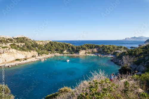 Bay off the coast of Lindos on Rhodes island, Greece. © Szymon Kaczmarczyk