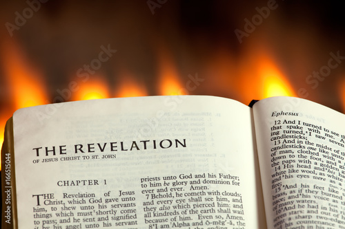 Εκτύπωση καμβά Book of Revelation with Fire