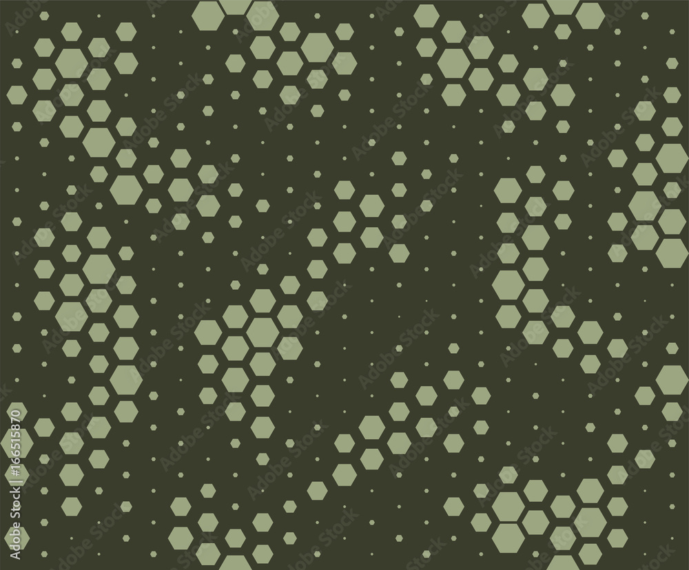 Vecteur Stock Camouflage pattern. Snake skin style, halftone seamless  pattern. Green camo background | Adobe Stock