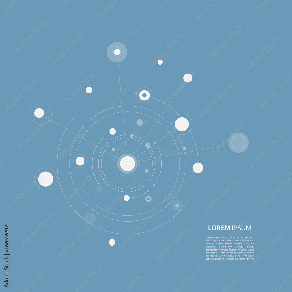 Connect circle background. Vector page template Connect circle background. Vector page template