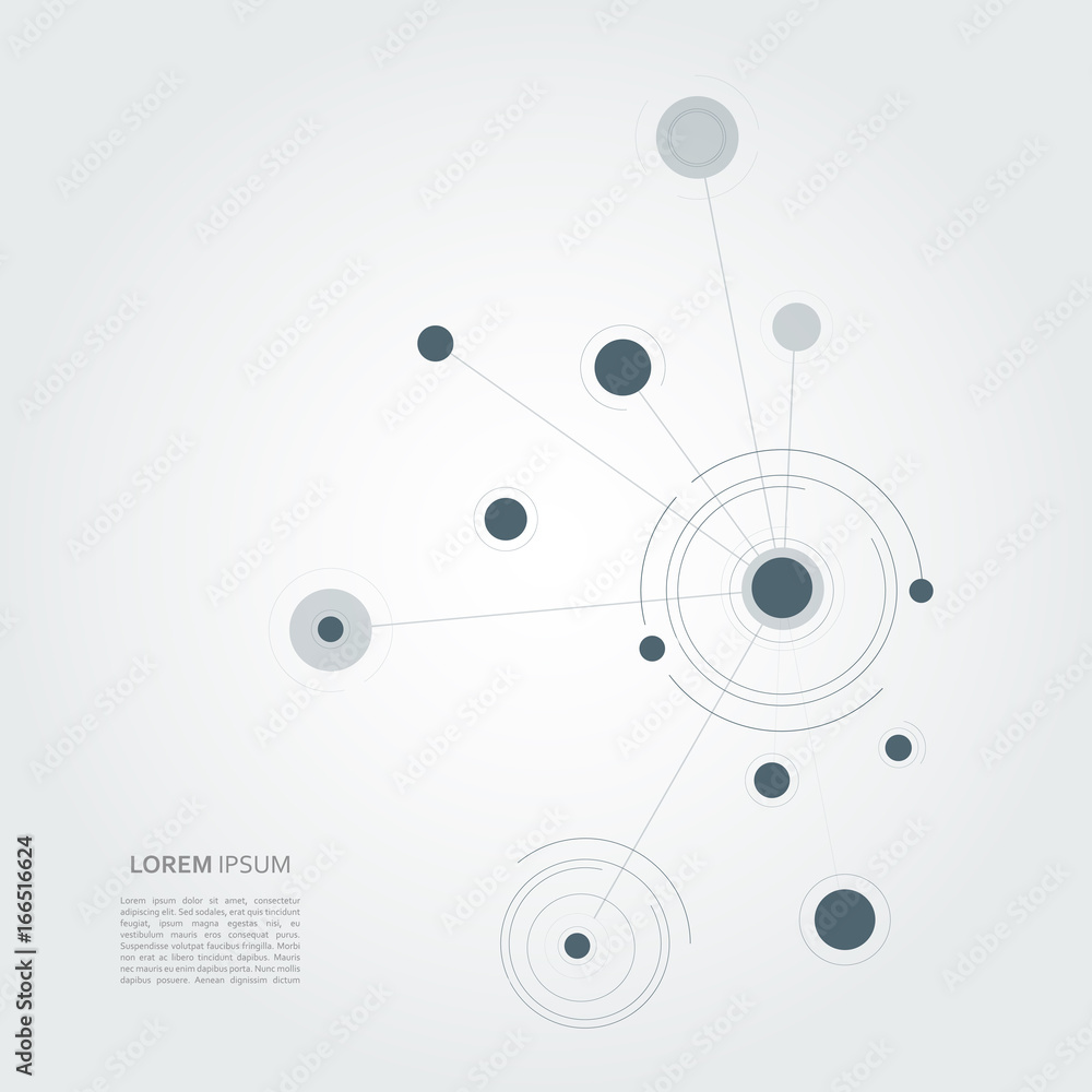 Connect circle background. Vector page template Connect circle background. Vector page template