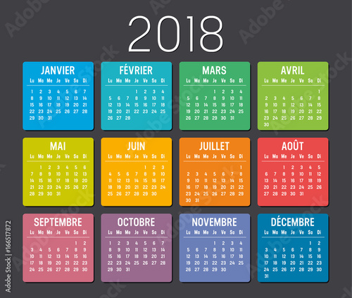 Calendrier Agenda 2018