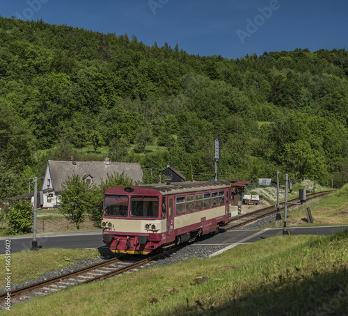Train near Vapenna station in north Moravia