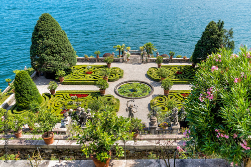 Quadro em tela Baroque garden of island Bella - isola Bella, is one of the Borromean Islands of