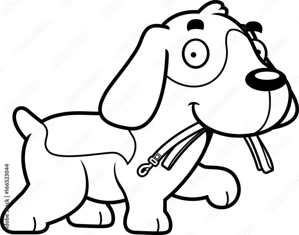 Cartoon Beagle Leash Cartoon Beagle Leash