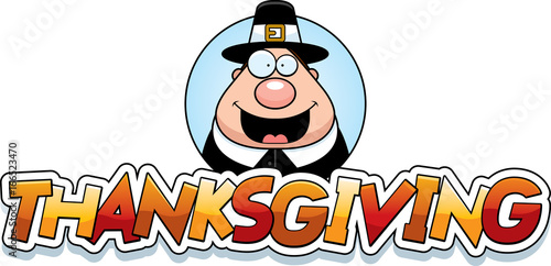 Cartoon Thanksgiving Pilgrim Graphic