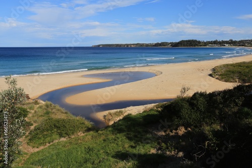 A sunny day at Mollymook Beach on the south coast of New South Wales in Australia