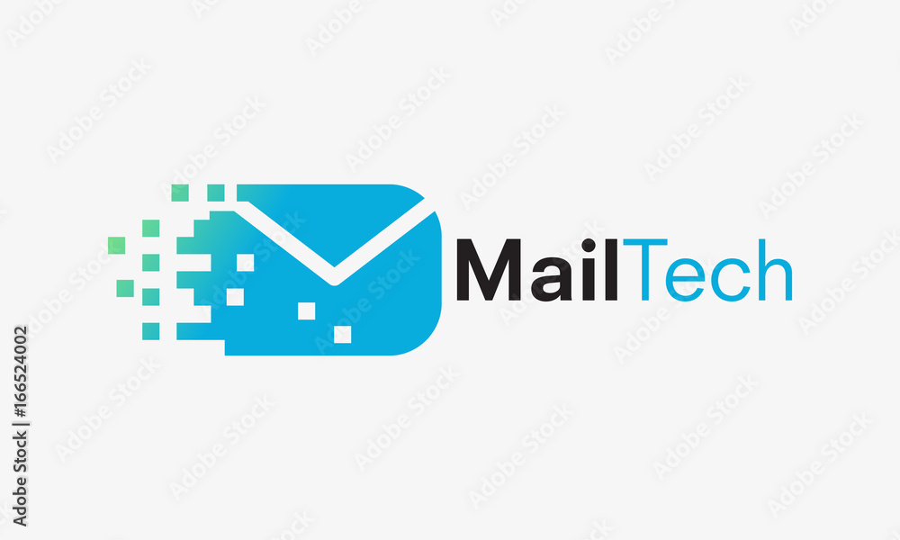 send email logo concept, Mail Technology logo designs vector