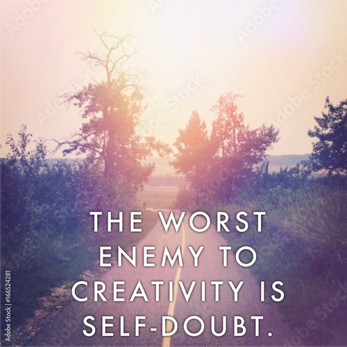 Inspirational Quote with summer style lens flare