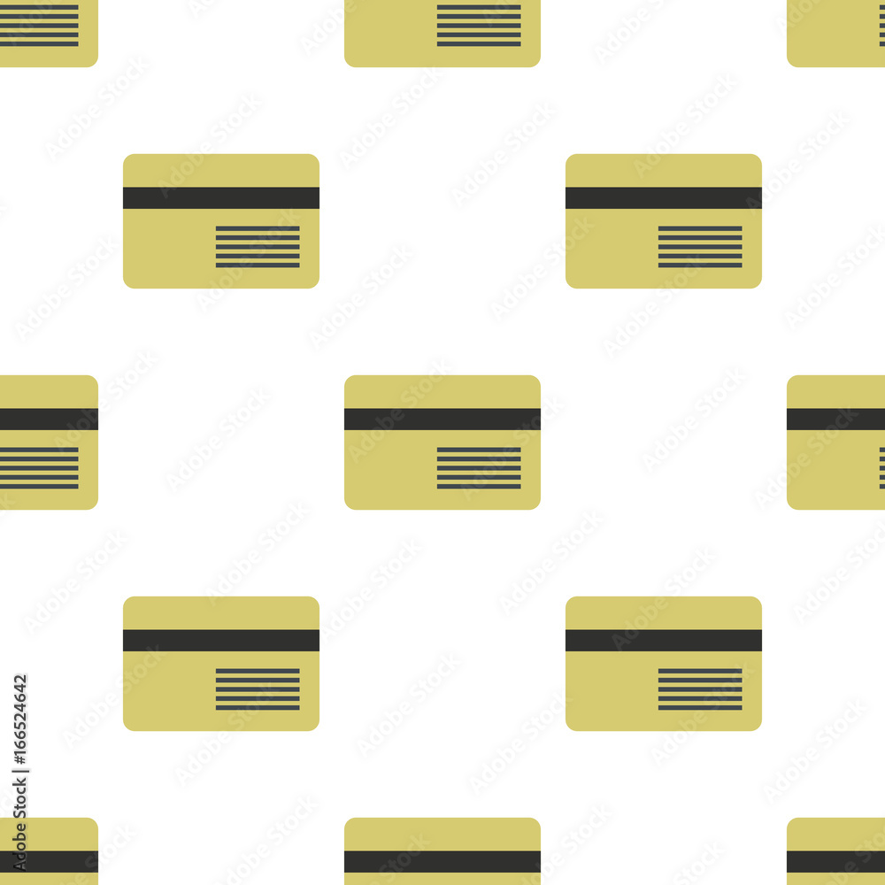 Credit card seamless pattern in flat style isolated on white background vector illustration for web Credit card seamless pattern in flat style isolated on white background vector illustration for web