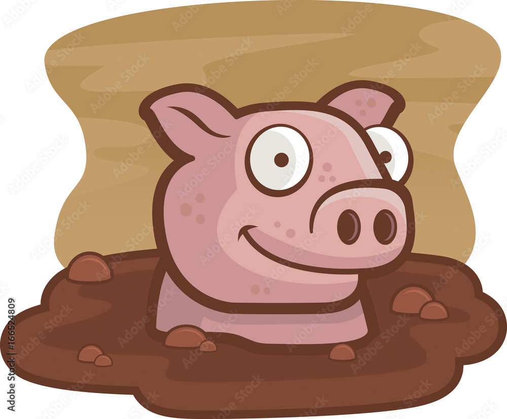 Fototapeta premium Pig Mud