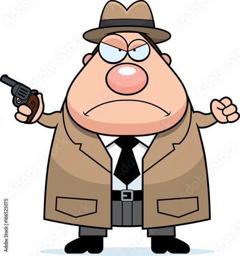 Angry Cartoon Detective