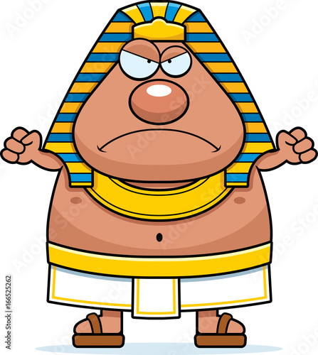 Angry Cartoon Egyptian Pharaoh