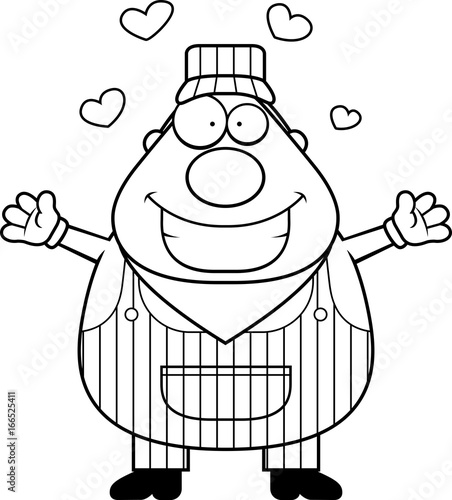Train Conductor Hug