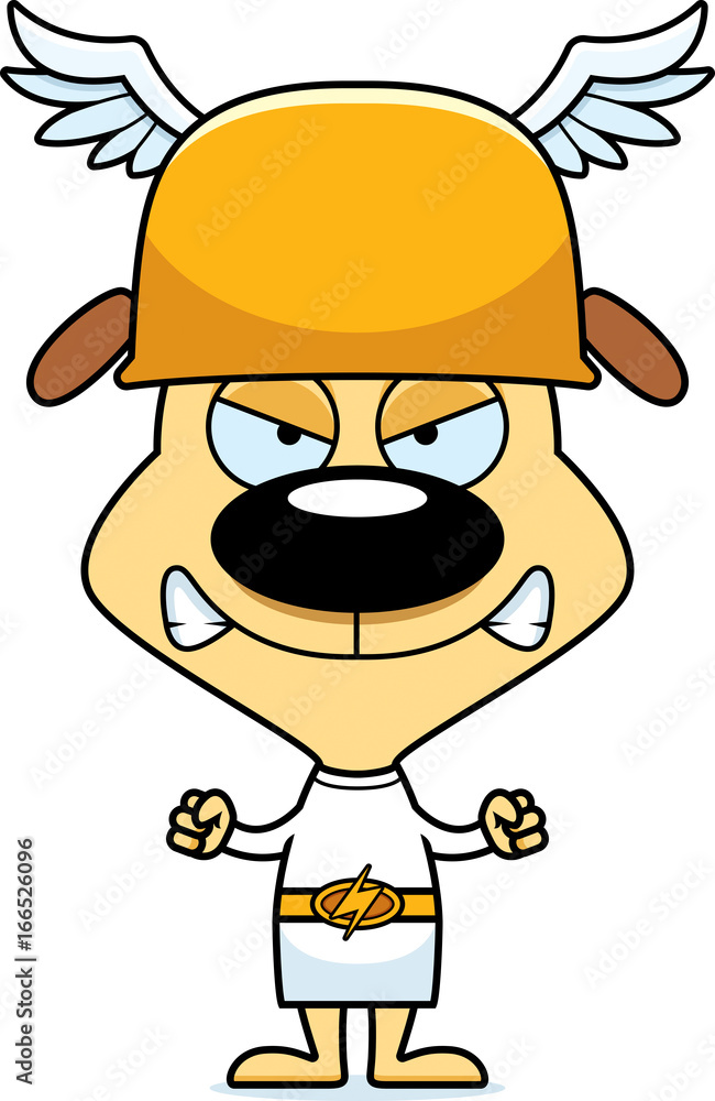 Cartoon Angry Hermes Puppy