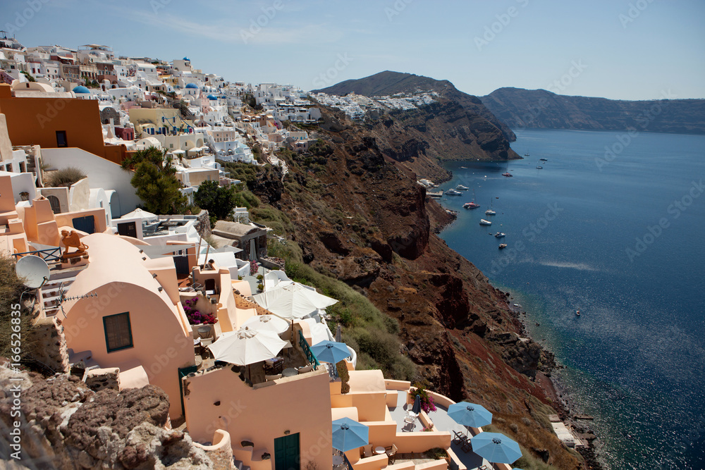 Santorini Island, view of the caldera from the village of Oia