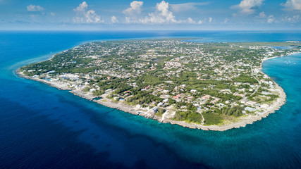 Papier peint photo Île Vue aérienne du récif de Grand Cayman  © whitcomberd