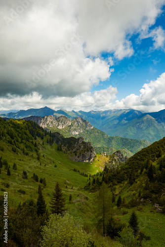 Passo Tremalzo,Trails to Passo Tremalzo, Lago di Garda region, Italy, Italian Dolomites-panoramic views from the Tremalzo