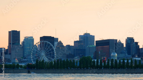 Montreal by night  sunrise. Canada