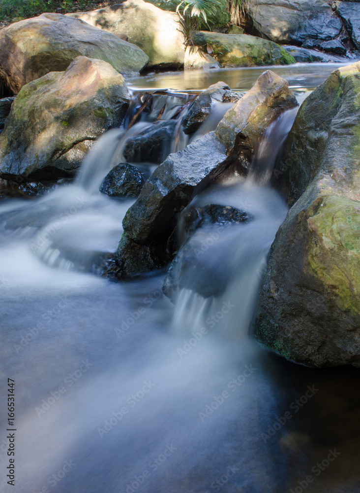 Waterfall in a stream