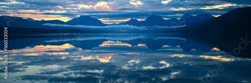 Lake McDonald in Glacier National Park  Montana  USA