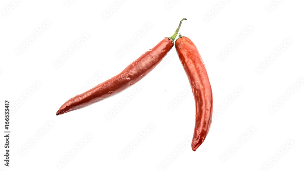 Red chili pepper isolated on a white background Red chili pepper isolated on a white background