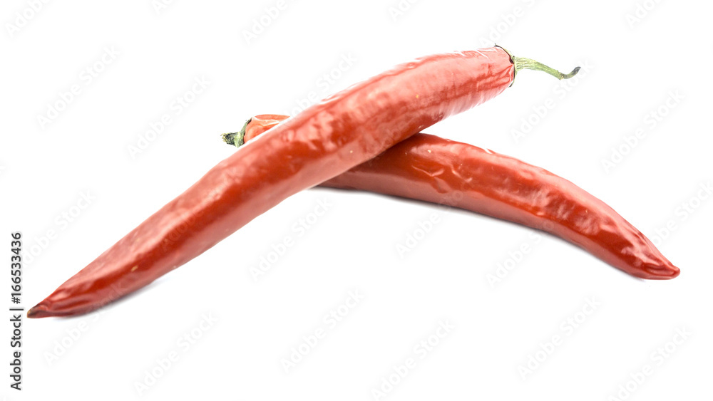 Red chili pepper isolated on a white background Red chili pepper isolated on a white background