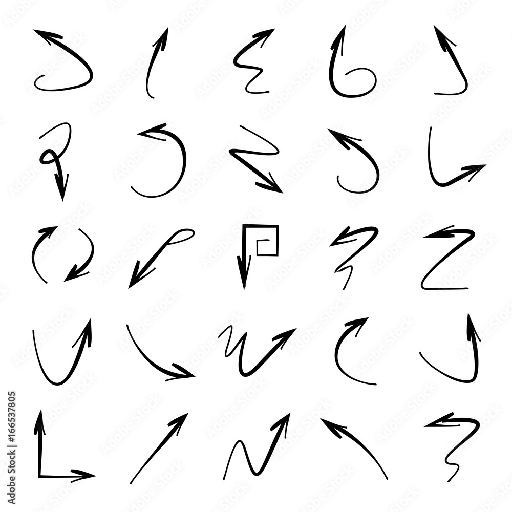 hand drawn arrows hand drawn arrows