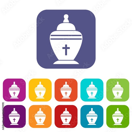Urn icons set