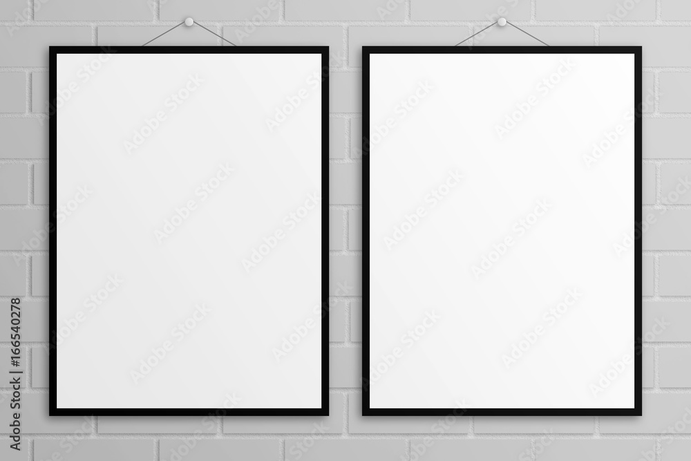 Blank 3D illustration letter poster mockup. Blank 3D illustration letter poster mockup.