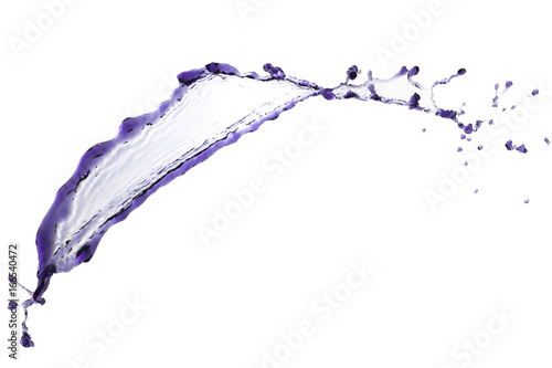 splash purple color isolated over white background