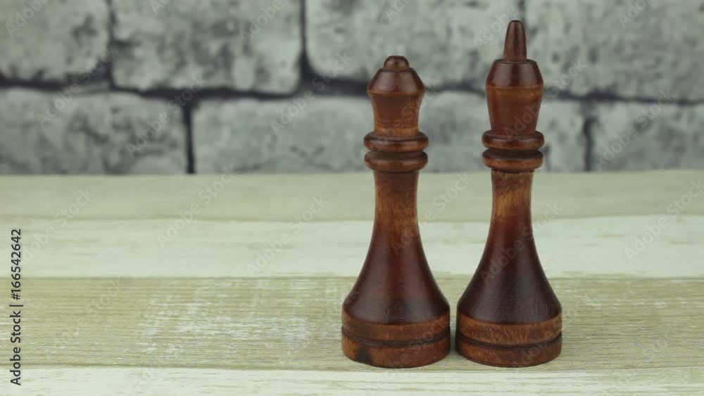 Chess black king and black queen Chess black king and black queen