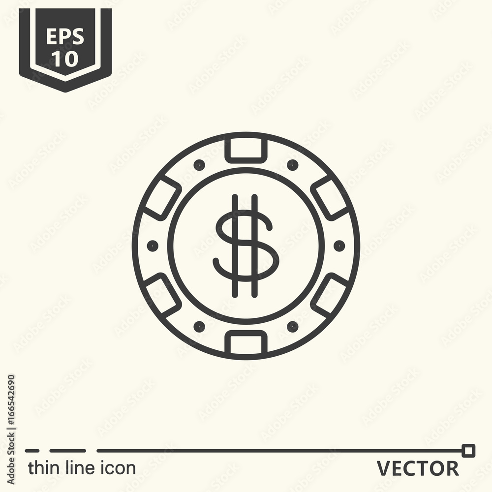 Casino theme. Vector single isolated icon. Casino theme. Vector single isolated icon.