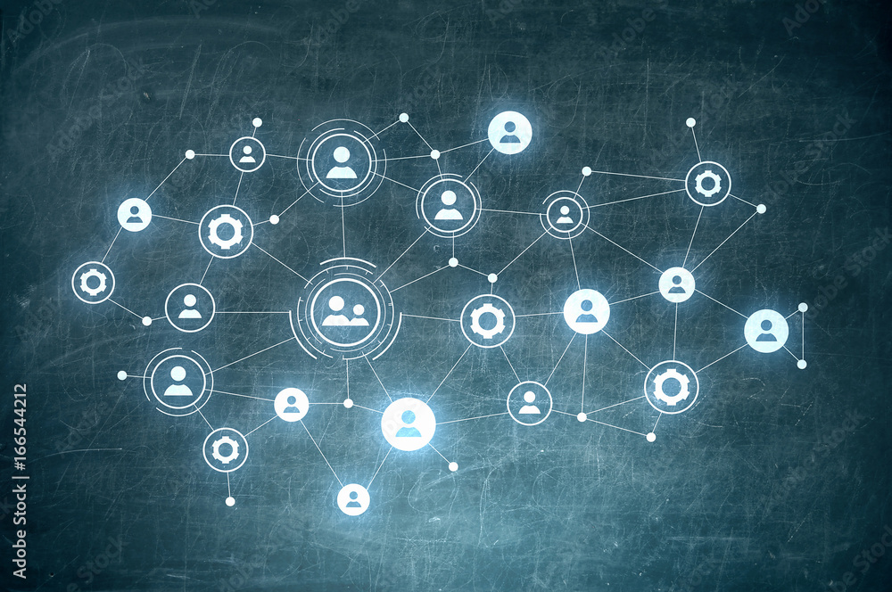 Social connection concept Social connection concept