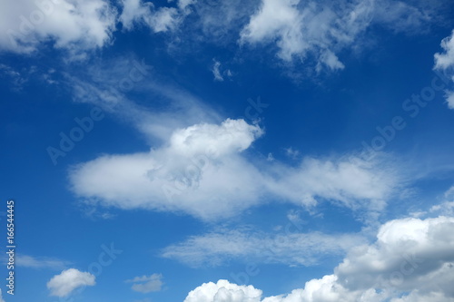 Blue Sky with Cloud Background.