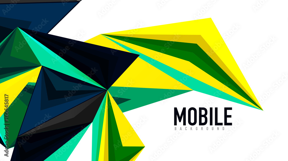 Modern triangle presentation template Modern triangle presentation template